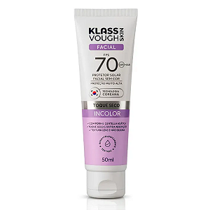 Protetor Solar Facial Incolor FPS70 Klass Vough 50ml