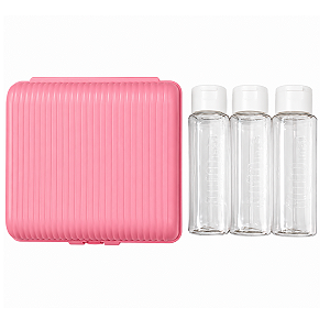 Kit 3 Frascos 100ml E Estojo Shampoo Viagem