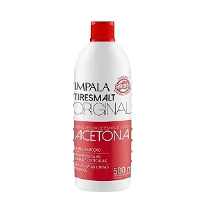 REMOVEDOR DE ESMALTE C/ ACETONA TIRESMALT IMPALA ORIGINAL 500ML
