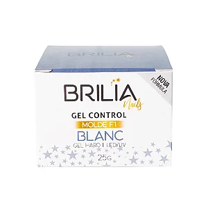 GEL CONTROL BLANC BRILIA NAILS 25G | GEL BRANCO PROFISSIONAL UV LED P/ALONGAMENTO