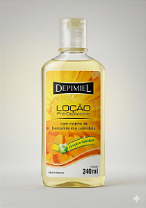 LOÇÃO PRÉ-DEPILATÓRIO DEPIMIEL COM  CALÊNDULA 240ML