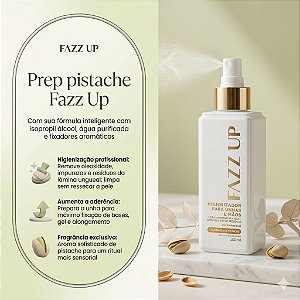 HIGIENIZADOR PARA UNHAS E MÃOS FAZZ UP PROFISSIONAL PREP PISTACHE 150ML