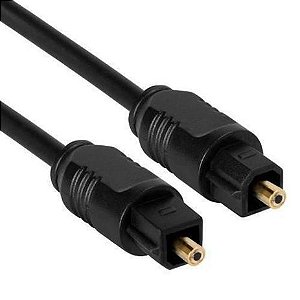 Cabo Óptico Digital Toslink com 1,5 Metros