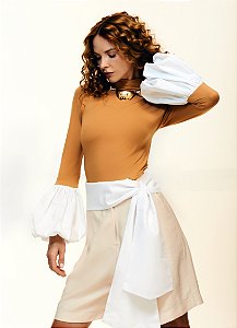 BLUSA BOLONHA CAMELO