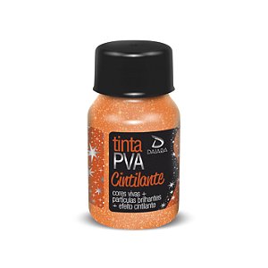 Tinta PVA Cintilante 37ml - 902 Laranja