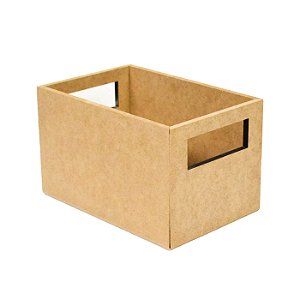 Caixote Liso M MDF 19,5 X 12 X 13 cm