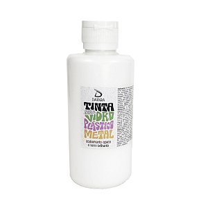 Tinta para Vidro, Plástico e Metal Daiara 250 ml - Branco