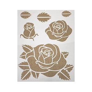 Stencil 202 Rosas Mix