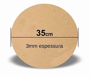 Base para Sousplat 35cm MDF - 3mm