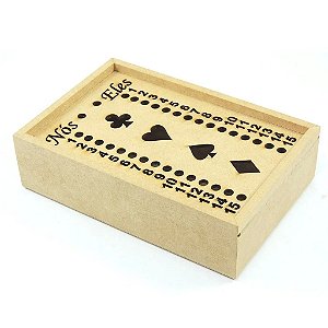 PORTA BARALHO MDF CAIXA TRUCO