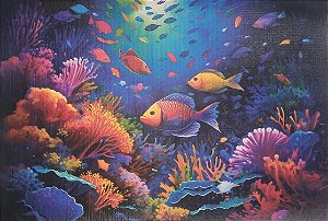 Canvas Bit Impressão Digital no Tecido de Tela 24x16cm