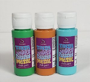 Tinta para Vidro, Plástico e Metal Daiara 60ml Fosco