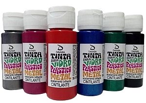 Tinta para Vidro, Plástico e Metal 60ml Cintilante