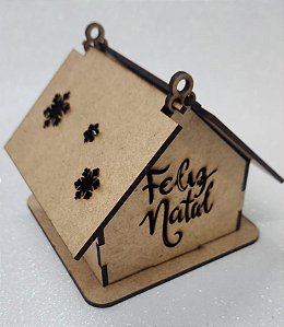 Casinha de MDF Feliz Natal