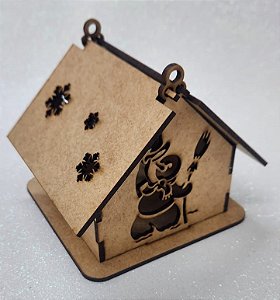 Casinha de MDF Biscoito