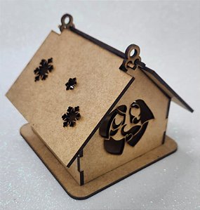 Casinha de MDF Sagrada Familia