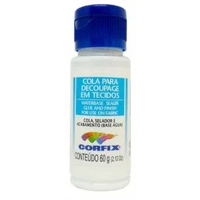 Cola Decoupage para Tecidos 60g Corfix