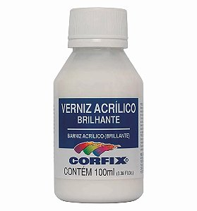 Verniz Acrílico Brilhante 100ml Corfix