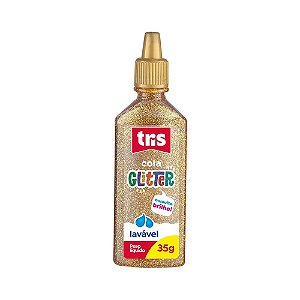 Cola Glitter 35G Tris - Cor Dourado