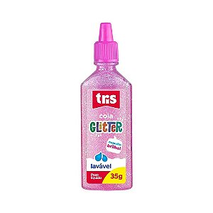 Cola Glitter 35G Tris - Cor Rosa
