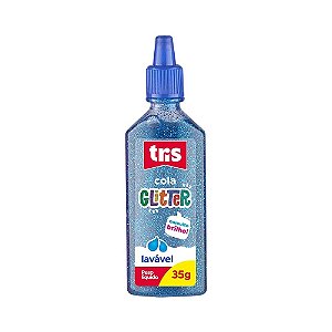 Cola Glitter 35G Tris - Cor Azul