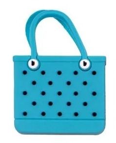 Pingente Bolsa de Praia 2.5x4cm Emborrachado