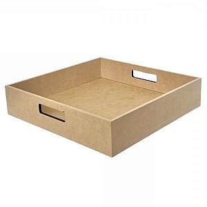 Bandeja de MDF 25x25cm 6mm