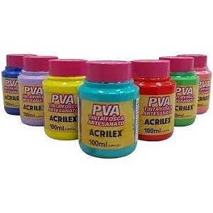 Tinta PVA Fosca 100ml Acrilex - Unidade