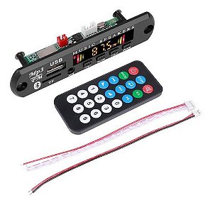 Placa Decodificadora Usb Para Caixa Ativa Mp3 Fm Aux Bluetooth