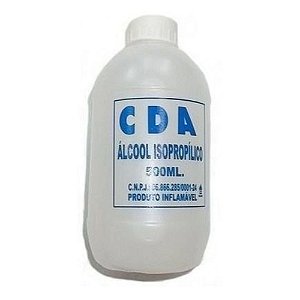 Álcool isopropílico 500ml Implastec / CDA  Multiuso uso