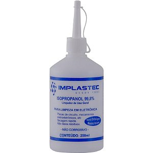 Álcool Isopropílico Isopropanol implastec / CDA 250 ml