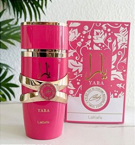 Perfume arabe Yara Lattafa Candy Perfume Fragrância Doce Edp 100ml - Feminino