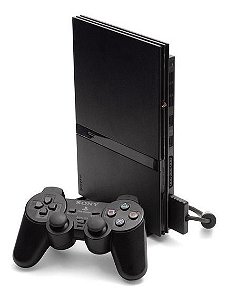 Sony PlayStation 2 Slim (Destravado) com 01 Controle + 03 jogos de brinde