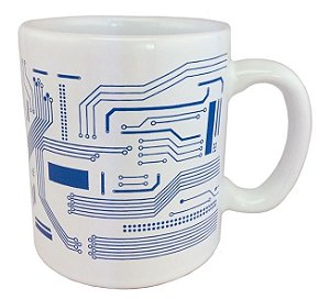 Caneca Reta Branca 400 ml.