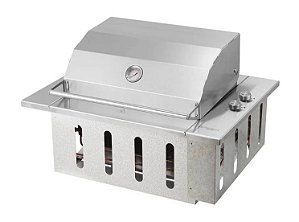 Churrasqueira Cooktop Gás de Embutir - com tampa - Felesa