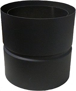 Adaptador Inversor anti-condensação inox 304 antracita / BRONPI / 150mm