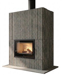 Lareira de Massa em Esteatita – Modelo Londres High Efficiency - Skaptra