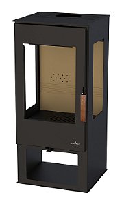 Salamandra ou stove a Lenha - Bronpi - modelo ESTRELLA - 03 vidros