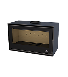Lareira a Lenha Calefator Externo - Bronpi - modelo BIMBA-70/vermiculita/02ventiladores/vidro serigrafado