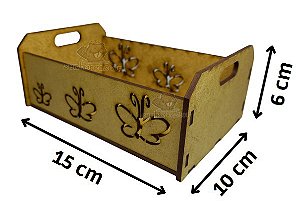 10 CAIXOTINHOS DE FEIRA TRÊS BORBOLETAS EM MDF - PRESENTES - DATAS ESPECIAIS