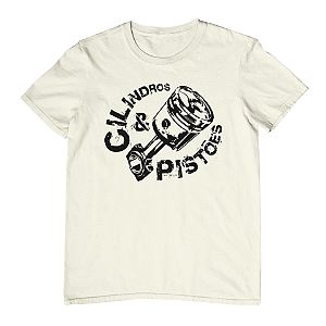 Camiseta Masculina Cilindros e Pistões