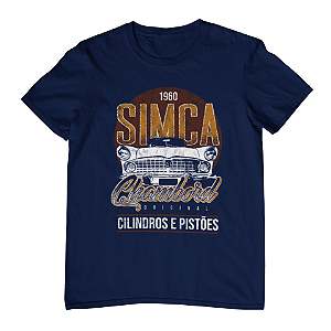 Camiseta Masculina Carros Clássicos -Simca Chambord