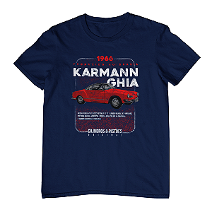 Camiseta Masculina Carros Clássicos - Karmann-Ghia