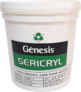 Tinta Sericryl Dark Shine - Incolor - (Luz Negra)
