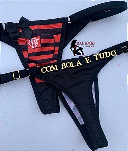 Calcinha personalizada Time - Flamengo (u) - Doce Veneno Lingerie DVL
