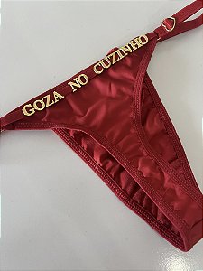 Calcinha personalizada - Lycra (u) - Vermelha