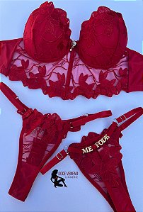 Conjunto Personalizado Tati - Vermelho