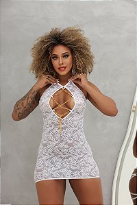 Mini vestido Personalizado de Luxo | branco