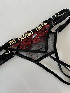 Calcinha Personalizada (u) Secretária | Preta
