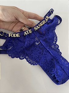Calcinha Personalizada (u) Pri | Azul bic